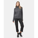 Tentree Highline Wool Turtleneck Sweater Dark Grey Heather