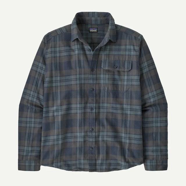 Patagonia L/s Lw Fjord Flannel Shirt Paw: Smolder Blue
