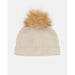 Tentree Wool Faux Fur Pom Beanie Oatmeal