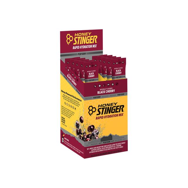 Honey Stinger Perform Rapid Hydration Drink Mix Box Of 10 Dark Red