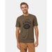Tentree M Bear Claw T-shirt Tundra Heather Meteorite Black