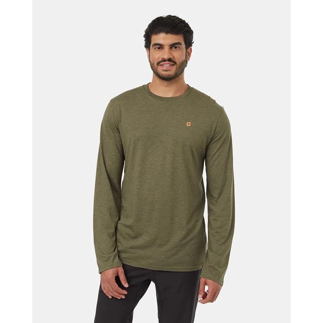 Tentree Treeblend Baker Longsleeve Olive Night Green Heather