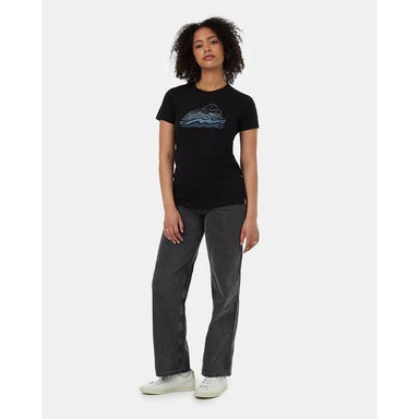 Tentree Waves T-shirt Meteorite Black Plein Air