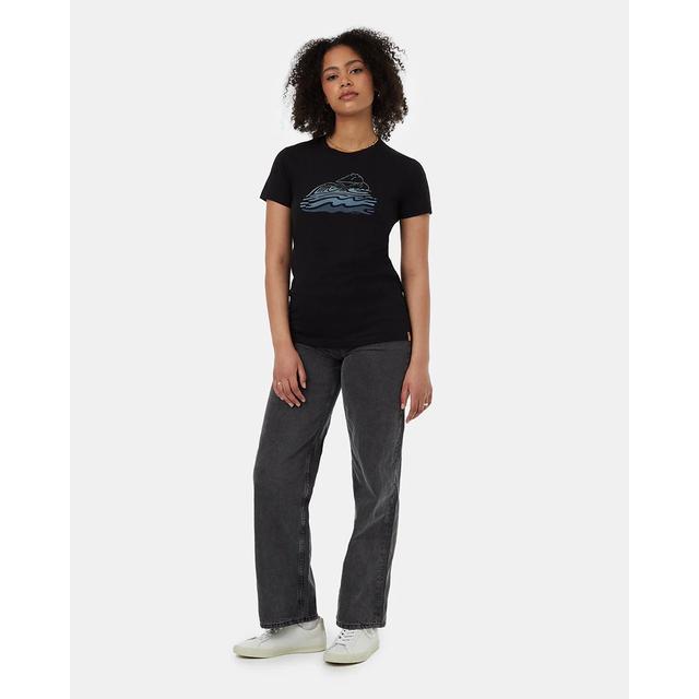 Tentree Waves T-shirt Meteorite Black Plein Air