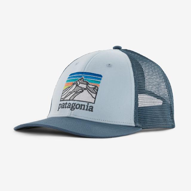 Patagonia Line Logo Ridge Lopro Trucker Hat Chilled Blue