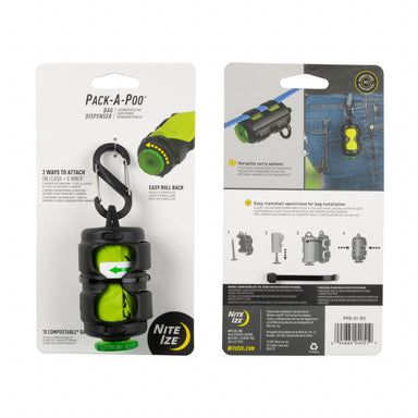 Pack-A-Poo Bag Dispenser + Refill Roll - Gear For Adventure