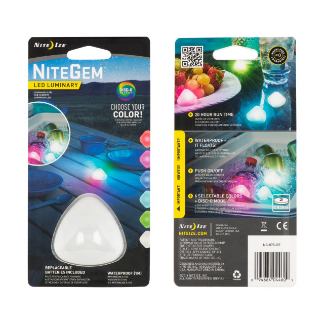 NiteGem LED Luminary - Disc-O Select - Gear For Adventure