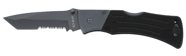 KABAR G10 Mule Folder Tanto Serrated Knife - Gear For Adventure