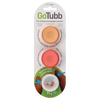 HumanGear GoTubb Small 3PK CLEAR,ORG,RED - Gear For Adventure