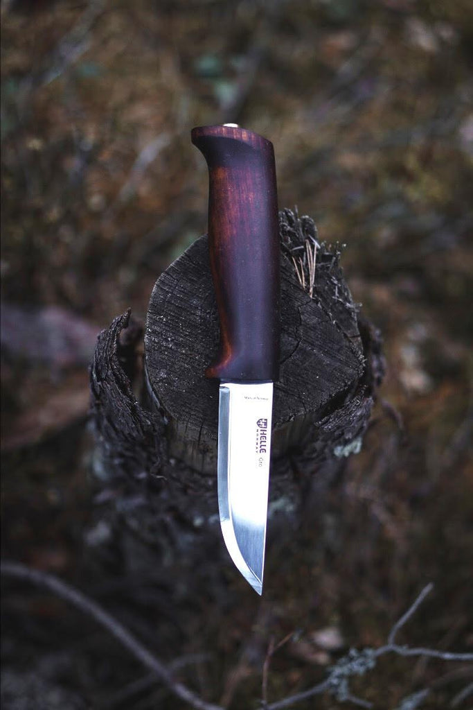  HELLE Knives - Gro - Fixed Blade Knife - Dark Colored