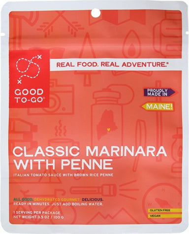 Good To Go Classic Marinara with Pasta 1 Serving - Gear For Adventure