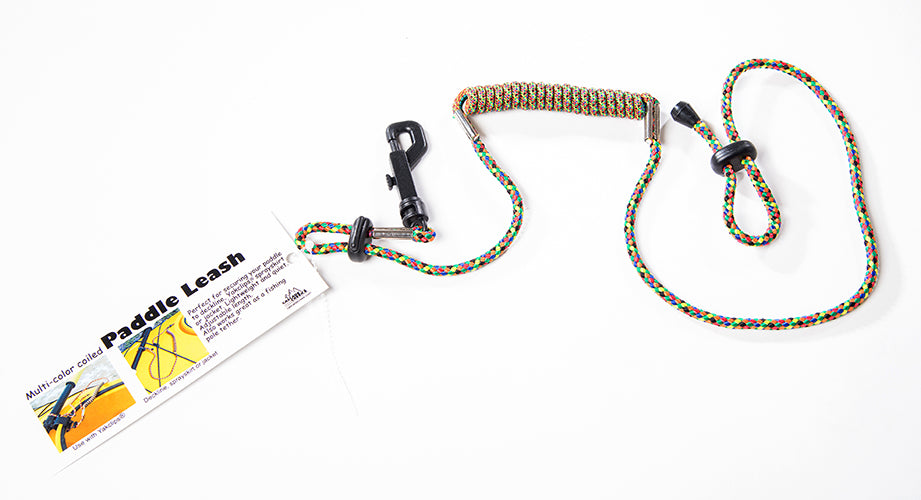 Multi-Color Coiled Paddle Leash - Gear For Adventure