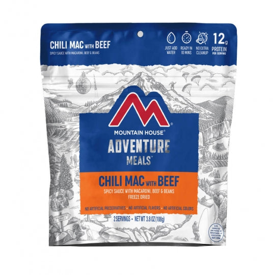 Mountain House Chili Mac w/Beef Clean Label | 2 Servings - Gear For Adventure