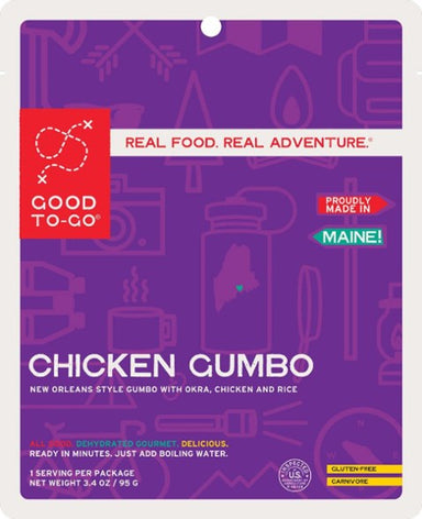 Good To Go Chicken Gumbo 1 Serving - Gear For Adventure