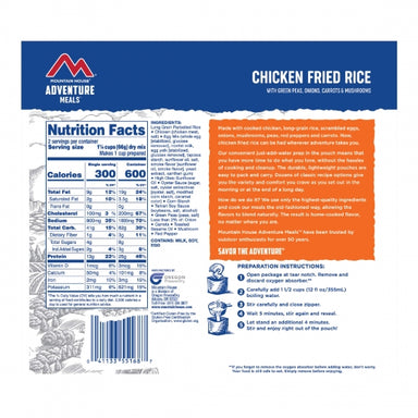 Mountain House Chicken Fried Rice Clean Label | 2 Servings - Gear For Adventure