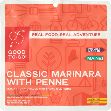 Good To Go Classic Marinara with Pasta 2 Servings - Gear For Adventure