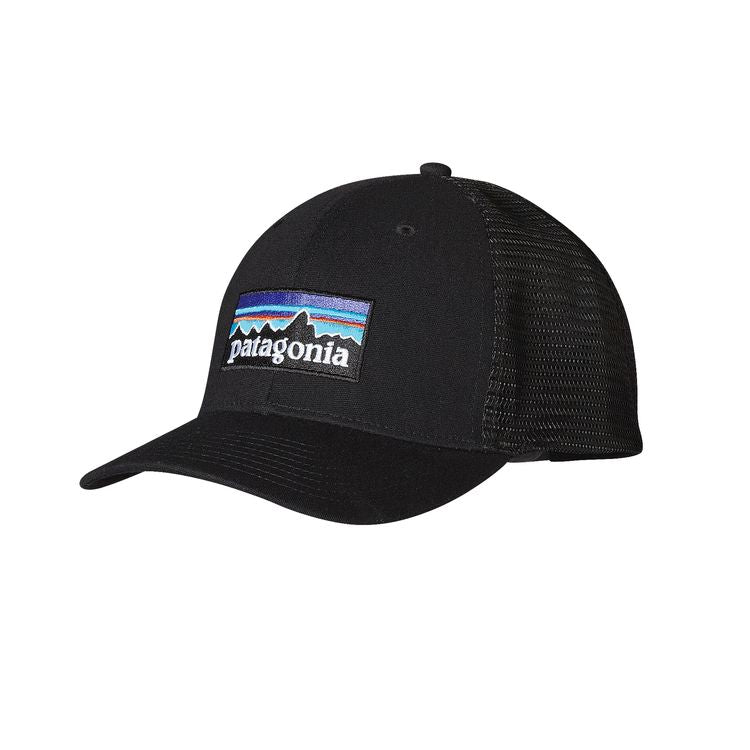 Patagonia P-6 Logo LoPro Trucker Hat Black -D Gear For Adventure