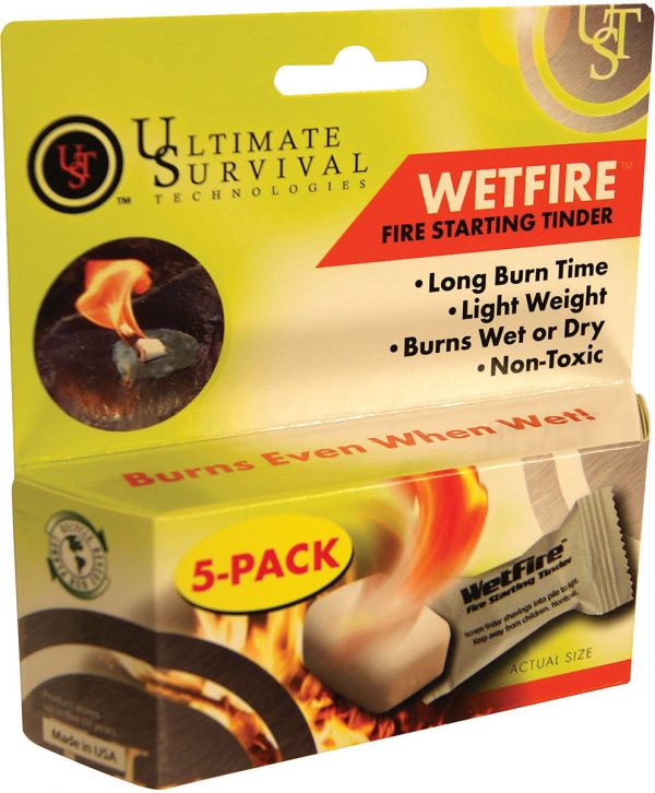Ultimate Survival WetFire Tinder 5PK - Gear For Adventure