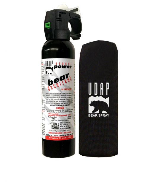 UDAP 15SO Magnum Bear Spray With Hip Holster | 9.2oz - Gear For Adventure